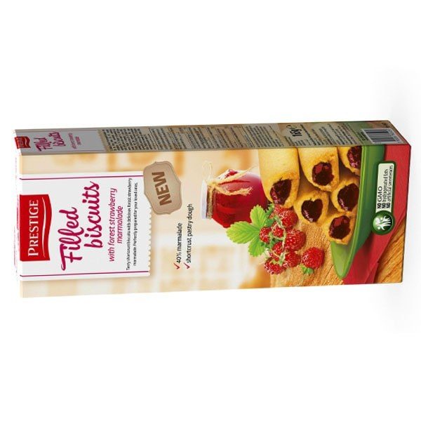 Biscuits with forest strawberry filling 170g PRESTIGE